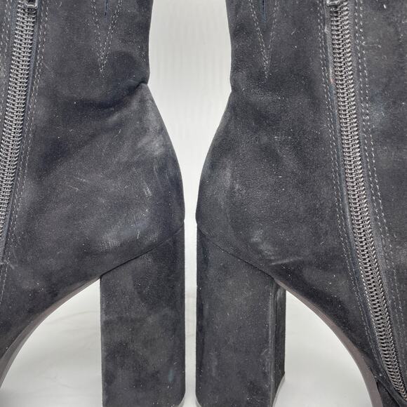 Jeffrey Campbell Women's Spaced Block Heel Bootie Black Suede Size 6.5 - Picture 15 of 15